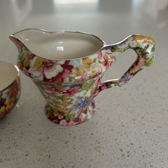 James Kent Du Barry Chintz Cream & Sugar - Picture 3 of 10